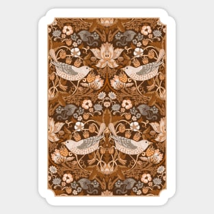 Berry Bandit in Boho Brown Sticker